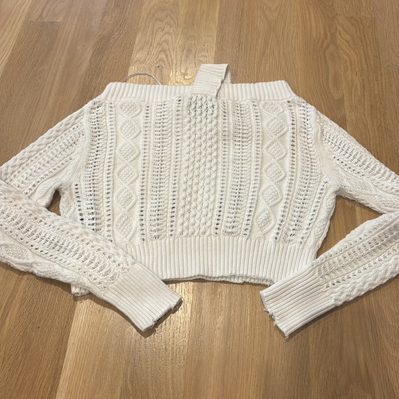 RtA White Off-Shoulder Sweater - Picture 7 of 8